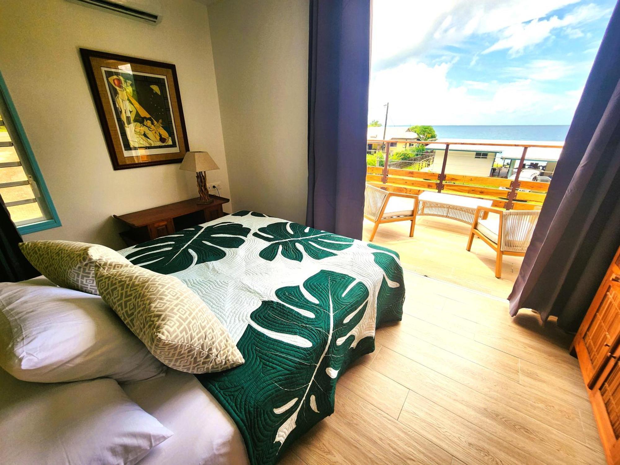 Duplex En Bord De Mer Fare Tahitea Pension Taputapuapea المظهر الخارجي الصورة