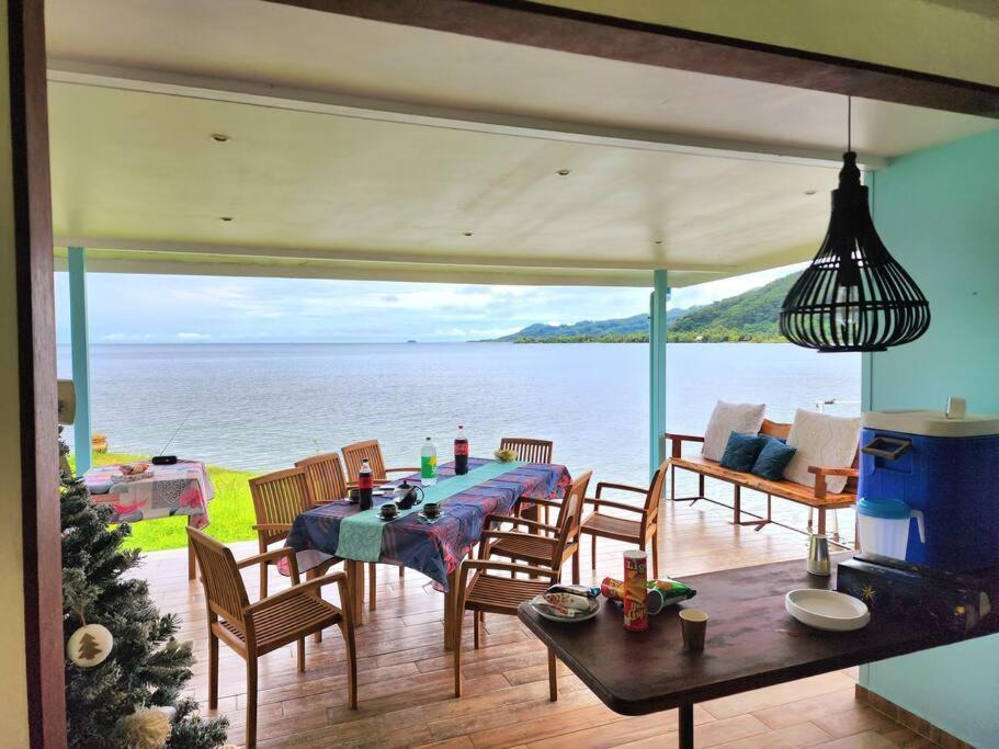 Duplex En Bord De Mer Fare Tahitea Pension Taputapuapea المظهر الخارجي الصورة