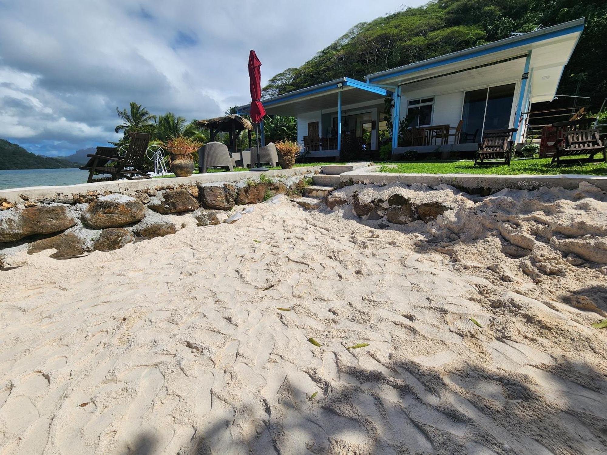 Duplex En Bord De Mer Fare Tahitea Pension Taputapuapea المظهر الخارجي الصورة