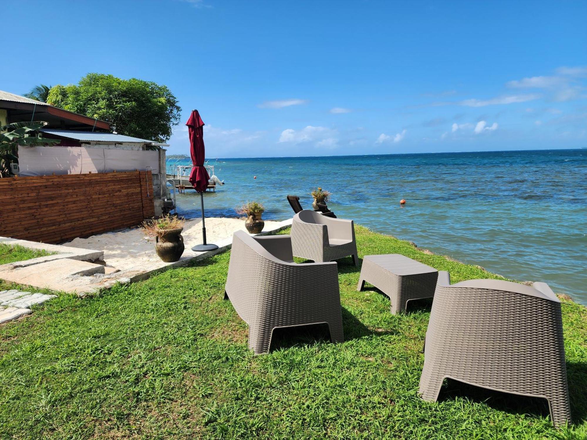 Duplex En Bord De Mer Fare Tahitea Pension Taputapuapea المظهر الخارجي الصورة