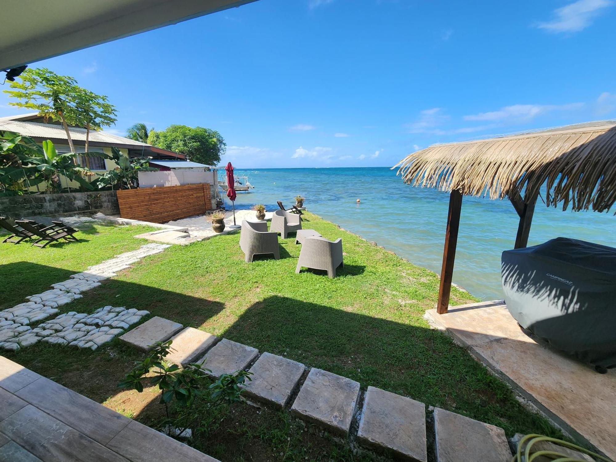 Duplex En Bord De Mer Fare Tahitea Pension Taputapuapea المظهر الخارجي الصورة